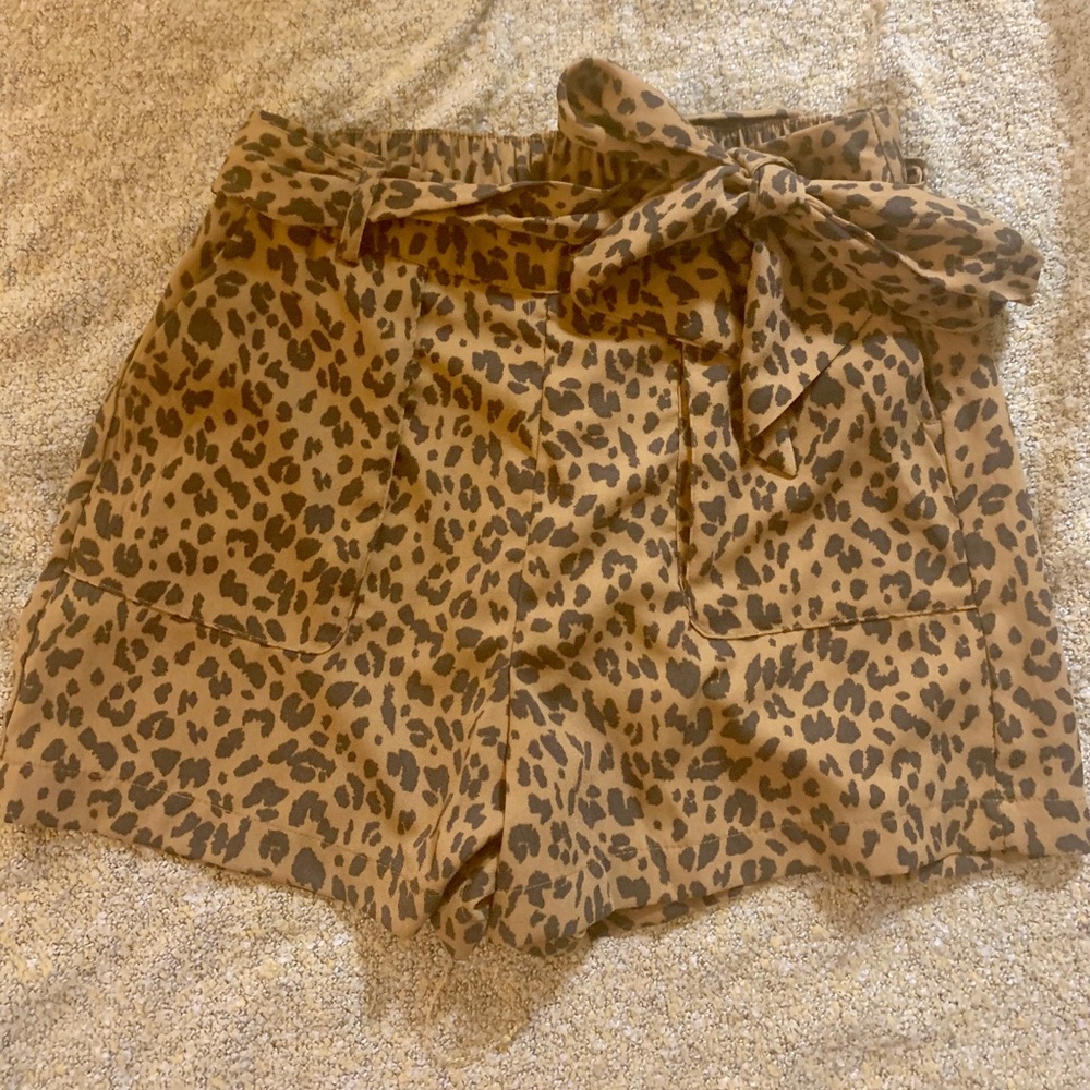 Cheetah Print Shorts-Never Worn